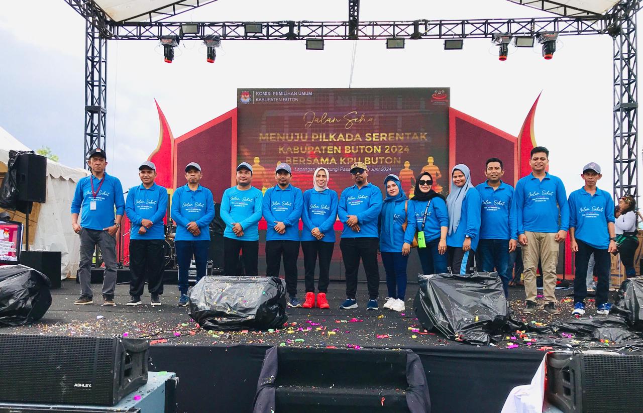 Jalan Sehat dan Peluncuran Tahapan Pilkada Buton 2024